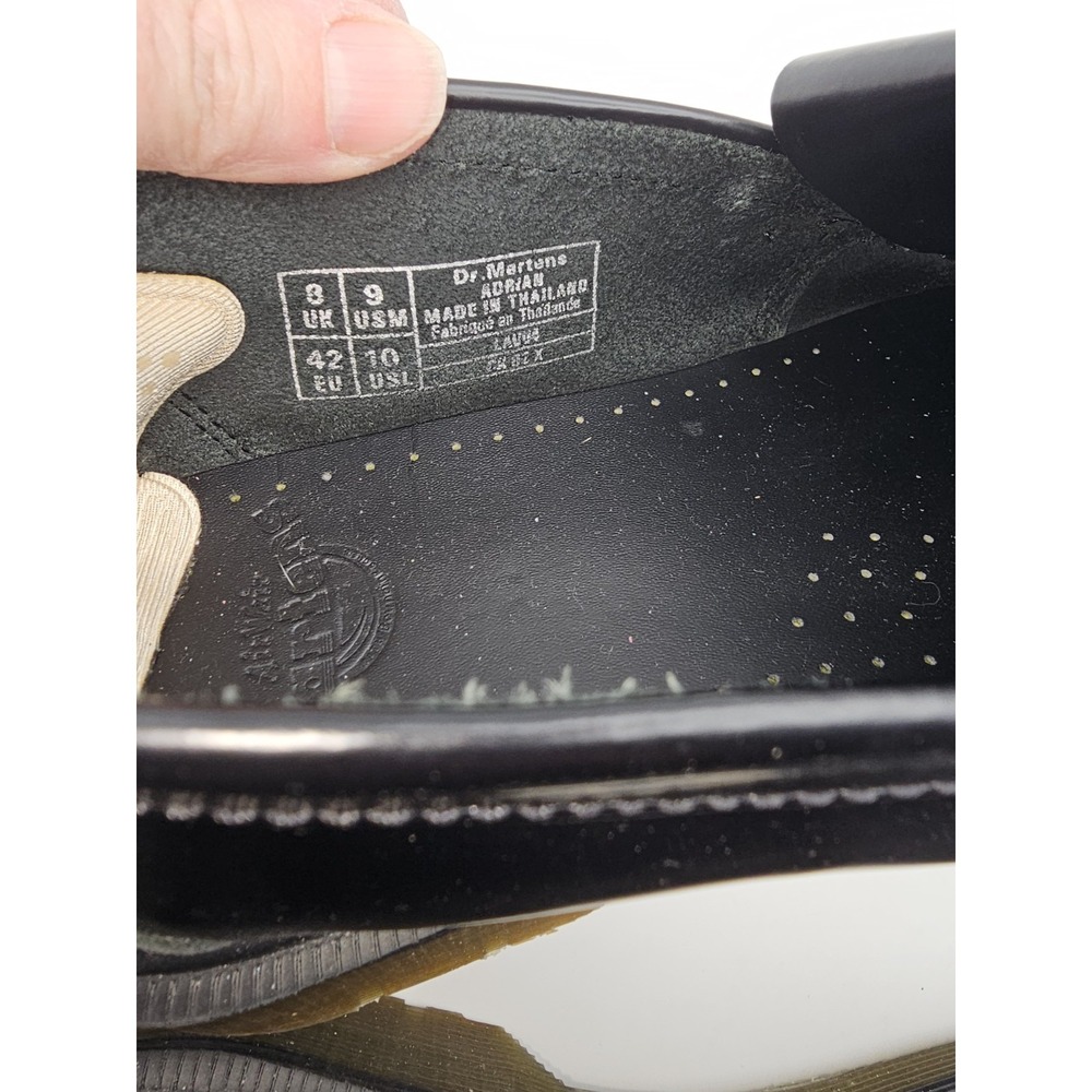 Dr. Martens Adrian Tassel Loafer Men 9 Black Smooth Leather Casual Shoes Eby3417 - Picture 3 of 11